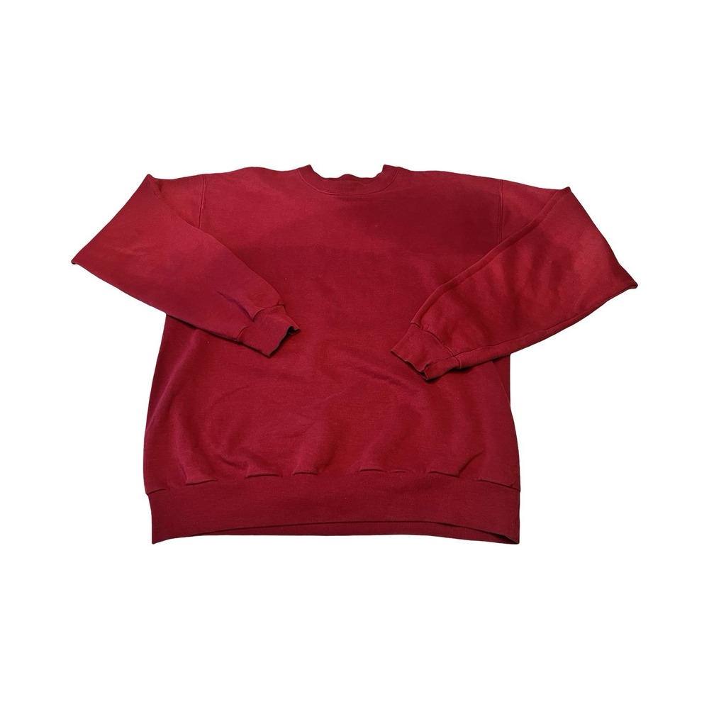 Hanes Comfort Blend Crewneck Sweatshirt Mens Medium Red Blank Pullover VTG